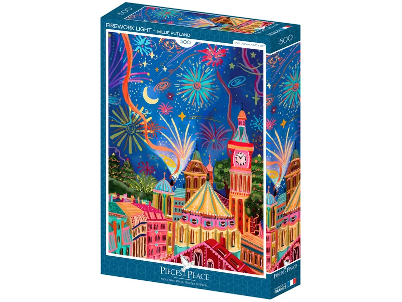 Puzzle Feu d’Artifice Lumineux 500 pièces – Pieces & Peace