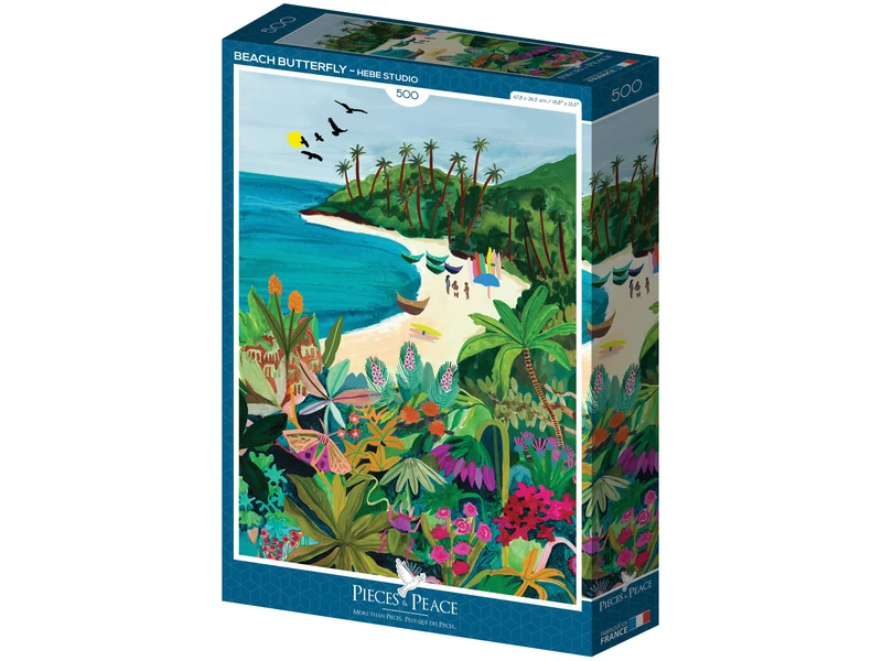 Puzzle Beach Butterfly 500 pièces – Pieces & Peace