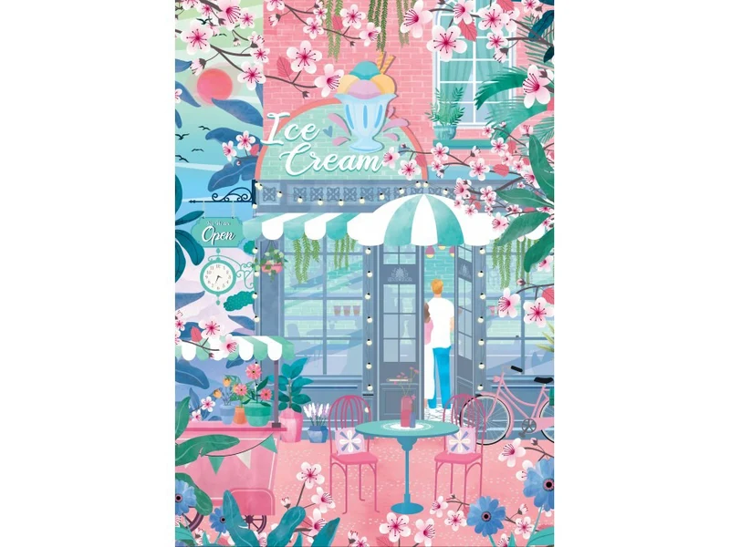 Puzzle Magasin de Glaces 1000 pièces – Pieces & Peace