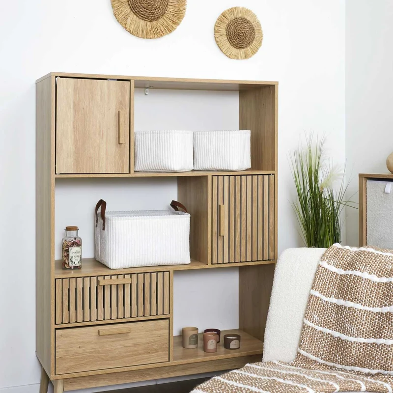 PANIER RANGEMENT BLANC - LOT DE 3