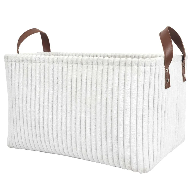 PANIER RANGEMENT BLANC - LOT DE 3