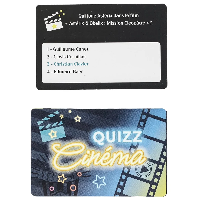 COFFRET BOUGIE PARFUMEE ET JEU DE QUIZZ CINEMA