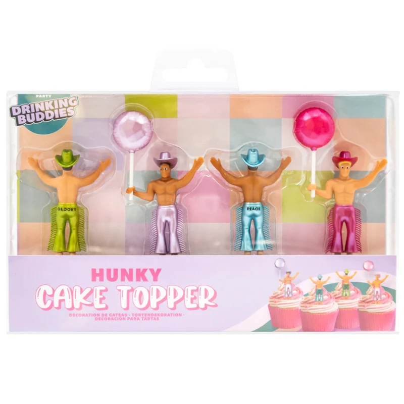 Hunky Cake Topper 4pk