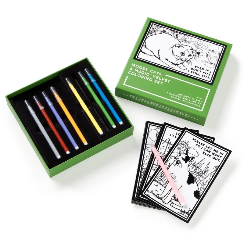 Moody Cats Coloring Set