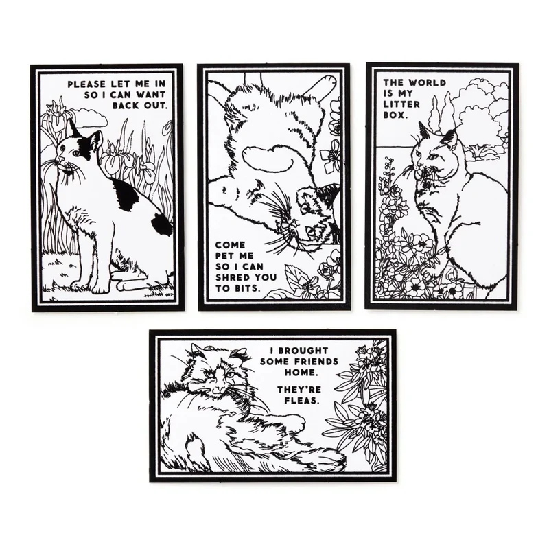 Moody Cats Coloring Set