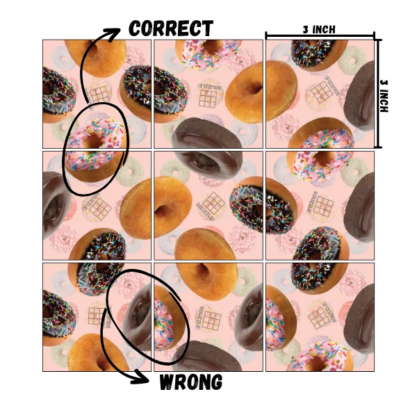 Fun Squared Games Donuts Squzzle 9-Piece Tile Puzzle