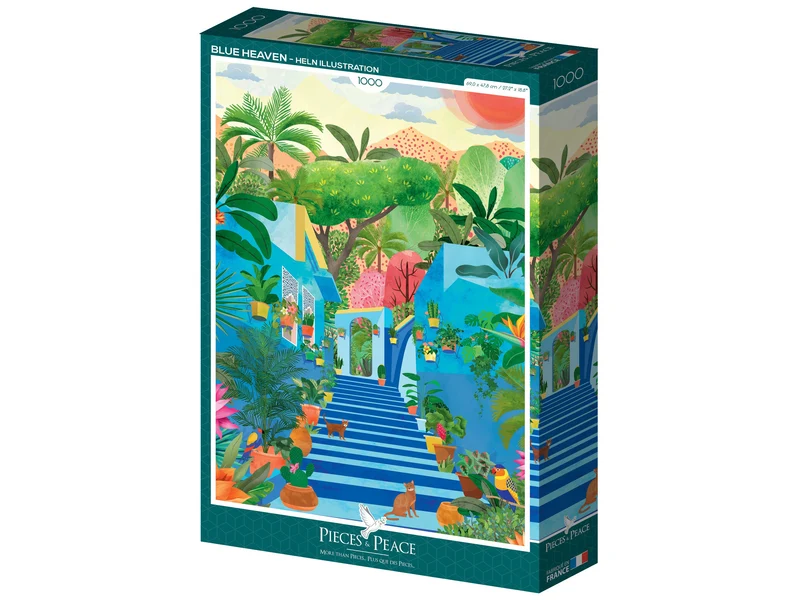 Puzzle Paradis Bleu 1000 pièces – Pieces & Peace