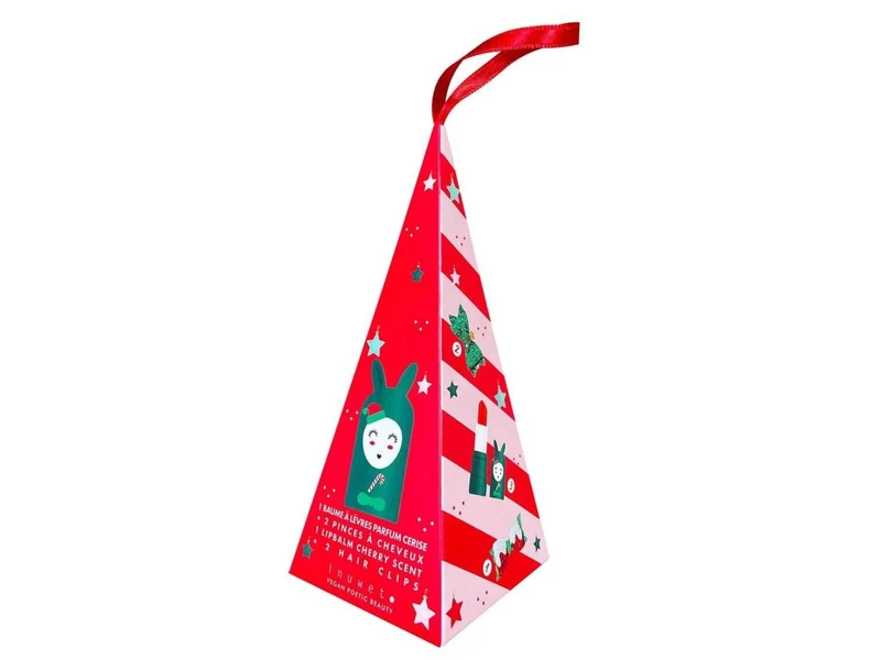 Coffret de Noël - Baume à Lèvres Cerise & Pinces à Cheveux - Inuwet