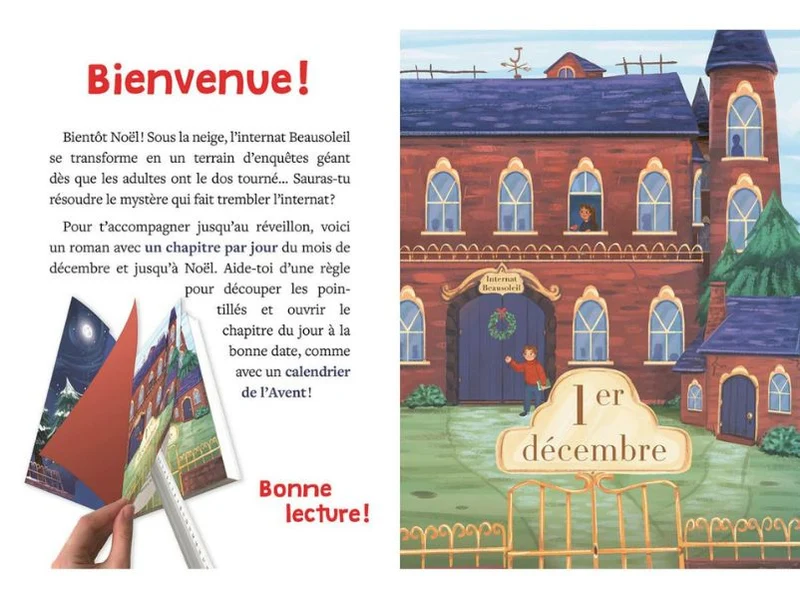 Roman énigme de l'Avent Disparition, énigmes et boules de Noël - Auzou