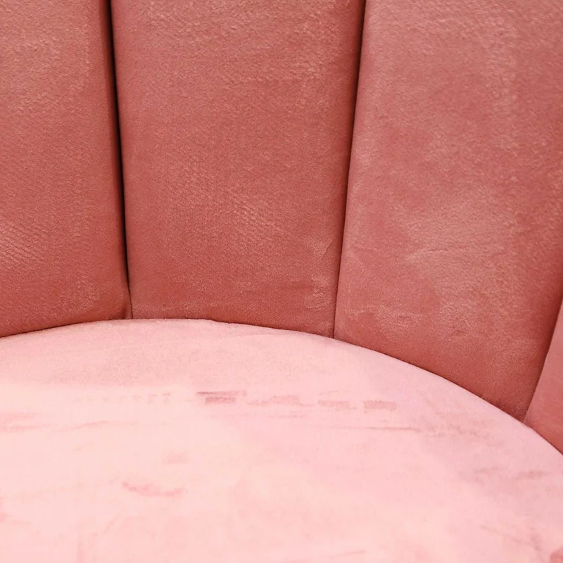 CHAISE ARIEL VELOURS ROSE