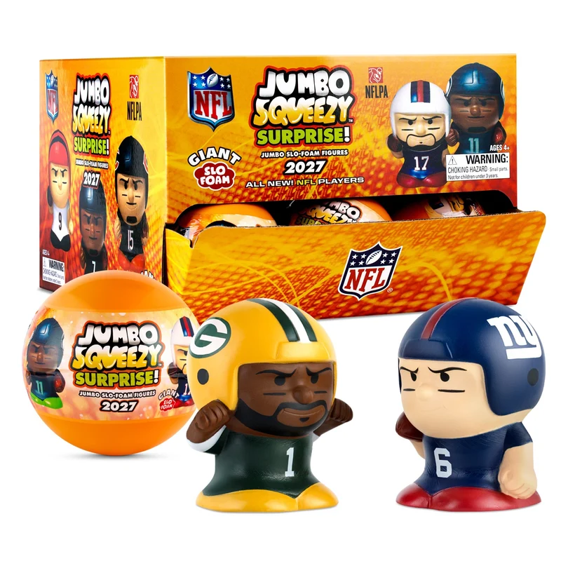 SqueezyMates NFL Football Series 6 Jumbo Squeezy Mate Capsule Blind Pack