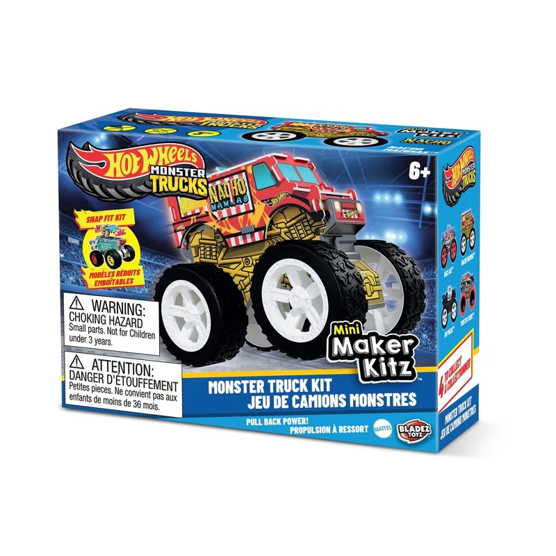 Hot Wheels Monster Trucks Mini Maker Kitz, Assortment, 1 Count