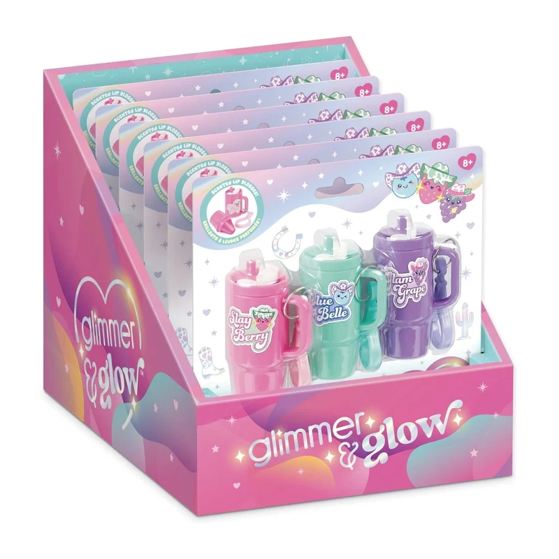 Tumbler Shaped Lip Gloss Set, 3 Count