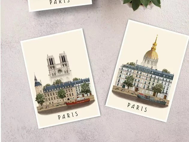 Carte postale A6 Paris II - Martin Schwartz