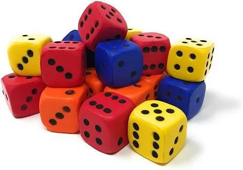 Stress Relief Dice (Orange) / Dés antistress (orange)
