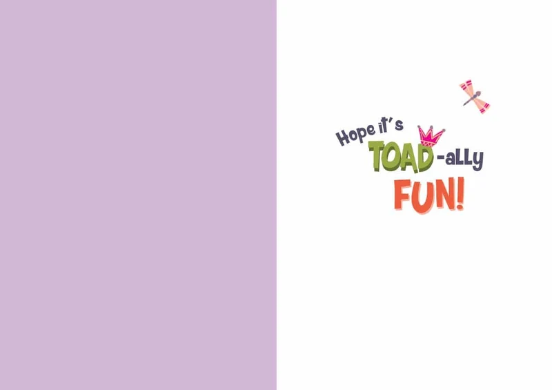 Birthday Frog - Foil Card