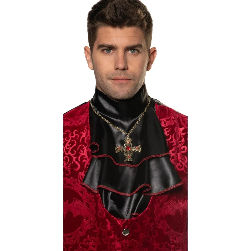 Vampire Cross Necklace for Adults, Vampire Costume Accessory
