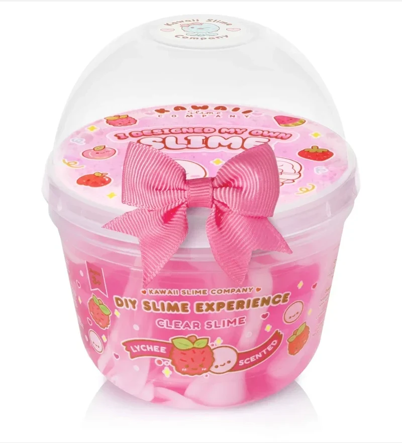 Kawaii Slime Co Lychee Pink Boba Slime Toy