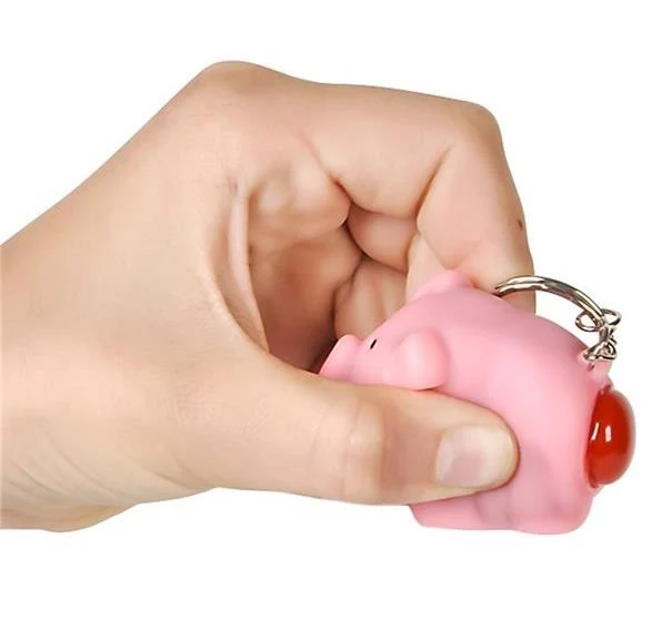 Pooping Pig Keychain / Porte-clés cochon qui fait caca