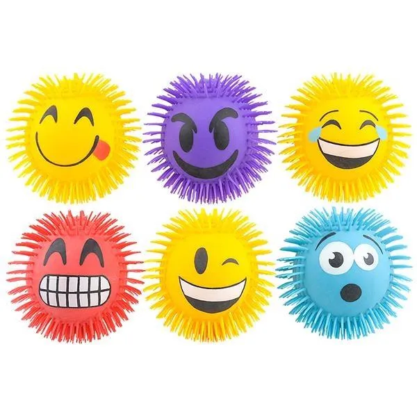 Emoji Puffer Ball Med (Yellow - LOL) - Boule de poils emoji med (Jaune - LOL)