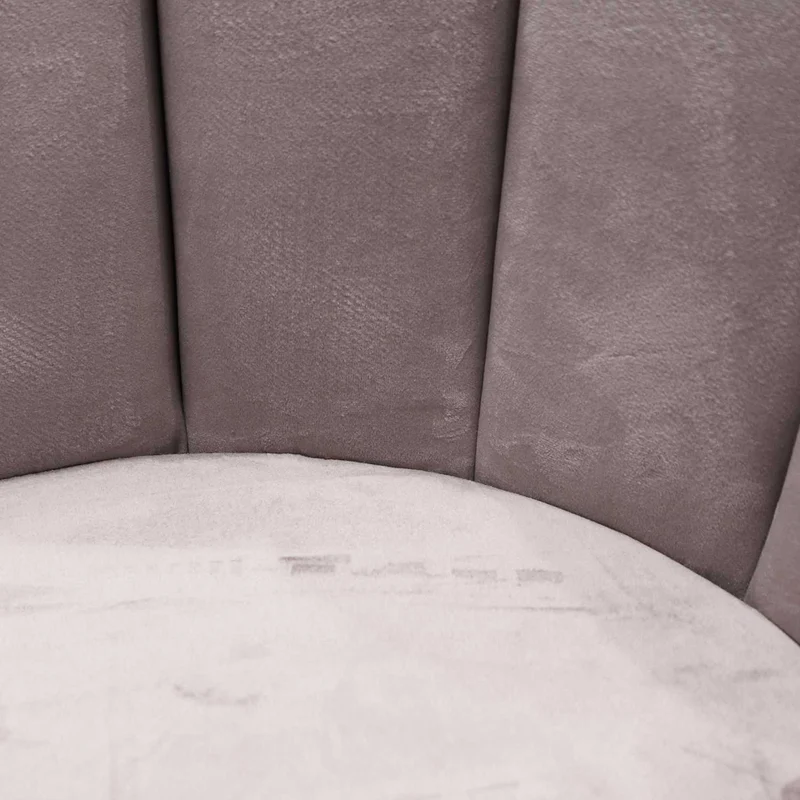 CHAISE ARIEL VELOURS GRIS