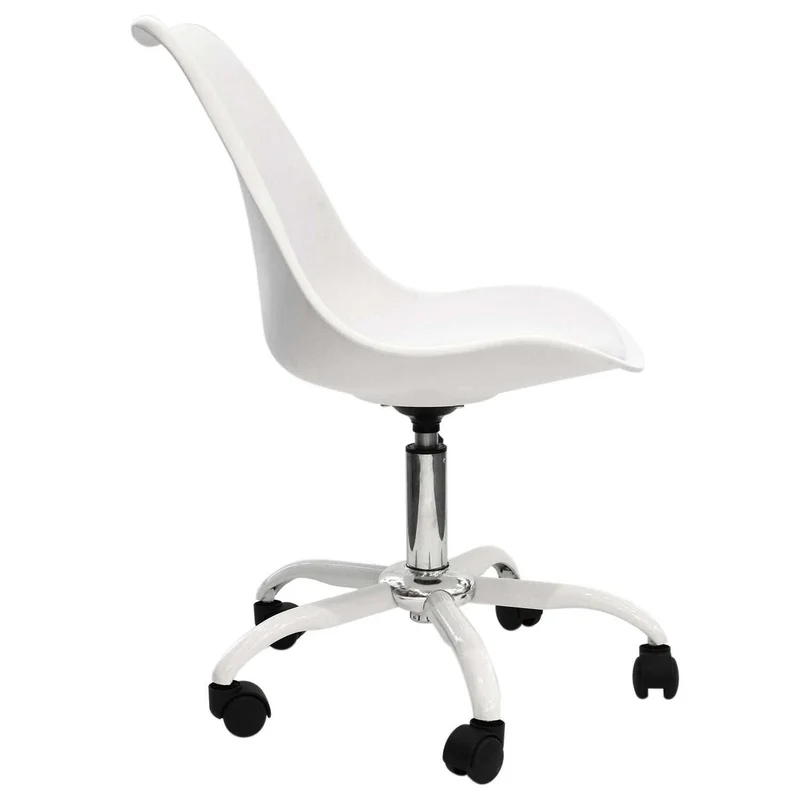CHAISE A ROULETTES KIRUNA BLANC