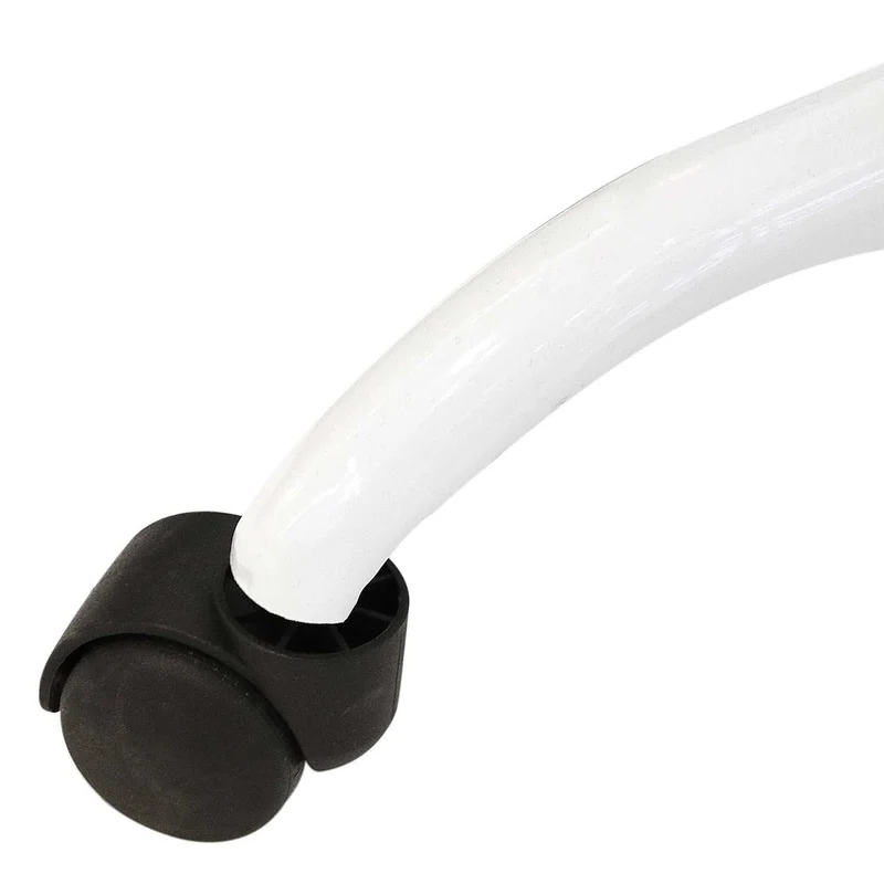 CHAISE A ROULETTES KIRUNA BLANC