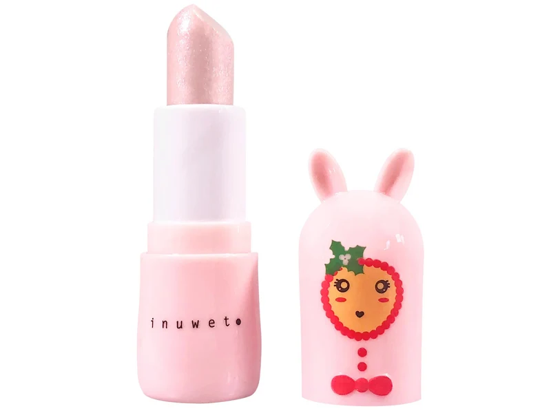 Baume à Lèvres Bunny Rose Noël - Parfum Sucre d'Orge - Inuwet