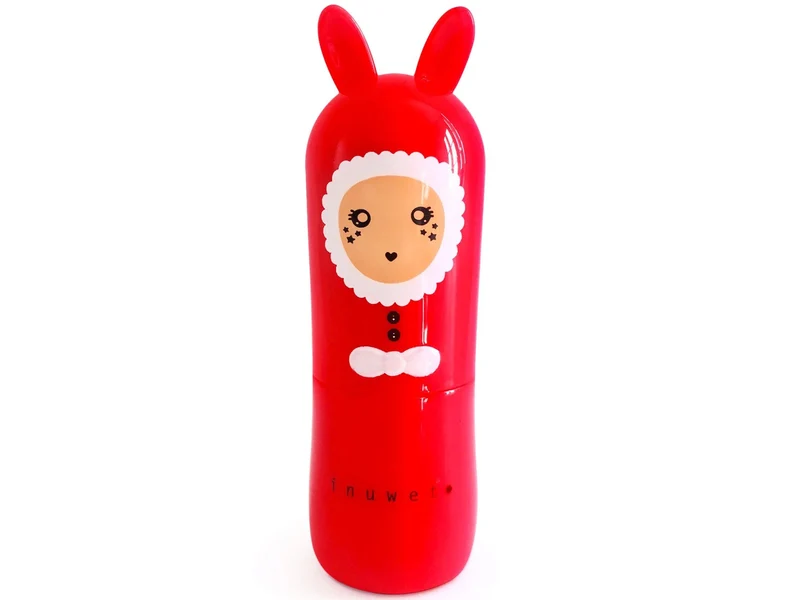 Baume à Lèvres Bunny Rouge Noël - Parfum Mangue Exotique - Inuwet