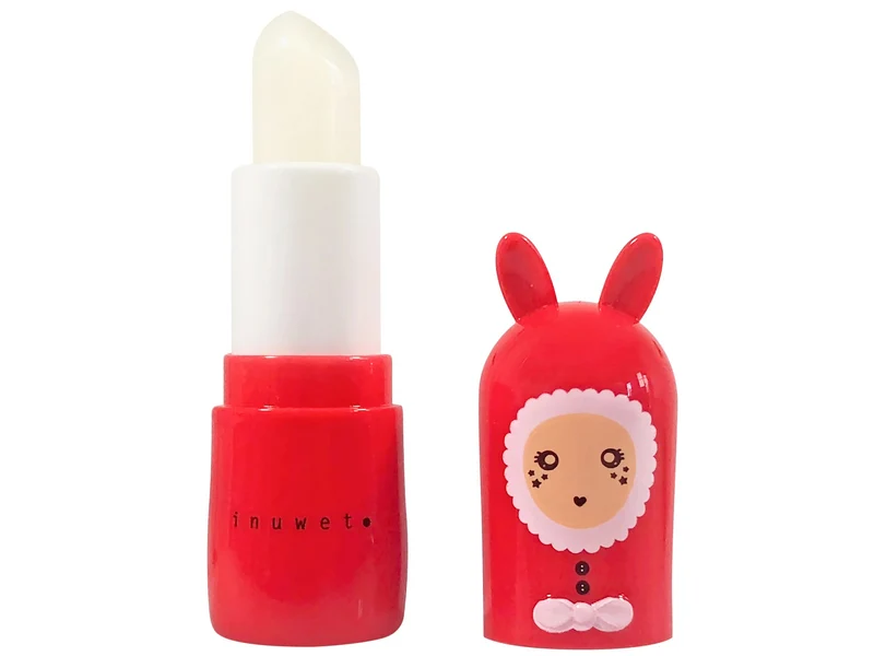 Baume à Lèvres Bunny Rouge Noël - Parfum Mangue Exotique - Inuwet