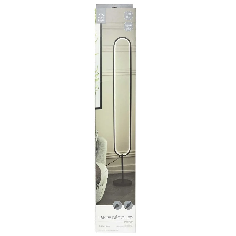 LAMPE LED OVALE SUR PIED 120CM