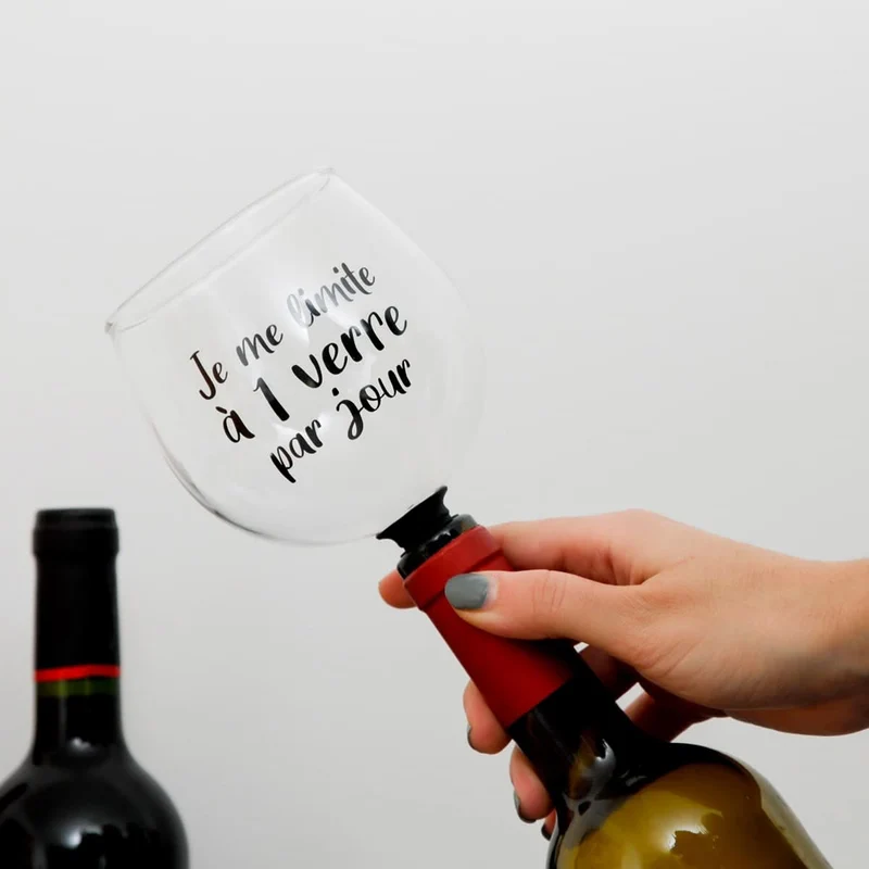 VERRE EMBOUT DE BOUTEILLE