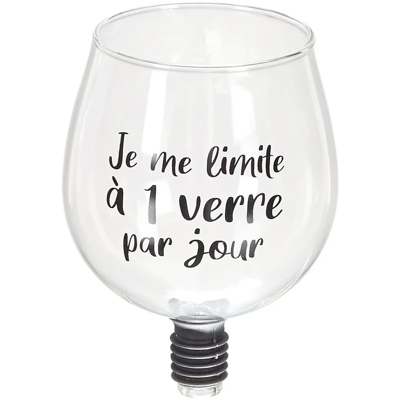 VERRE EMBOUT DE BOUTEILLE