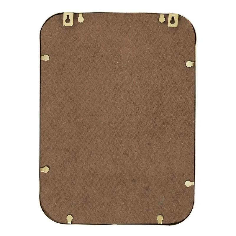 MIROIR DECO CONTOUR DECO DORE CARRE