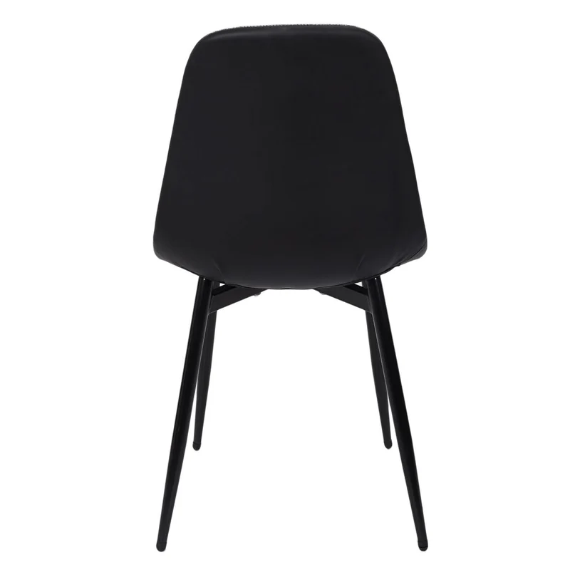 CHAISES MEMPHIS GRIS ET NOIR - Lot de 4
