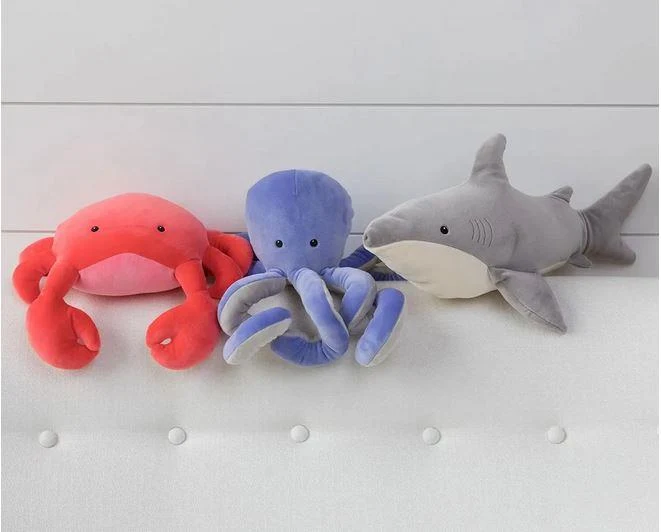Manhattan Toy Velveteen Plush Sourpuss Octopus - Peluche Pieuvre Grincheux