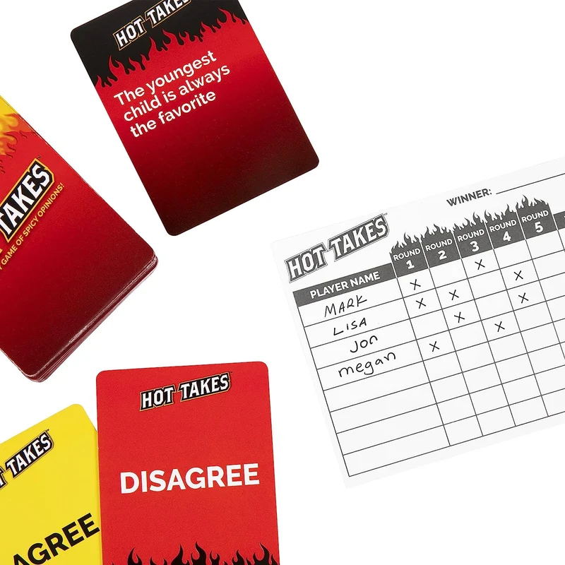 Hot Takes Game - Party Game of Spicy Opinions