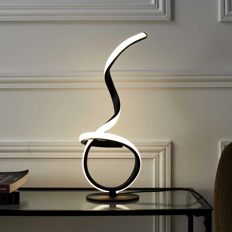 LAMPE LED DESIGN NOIR