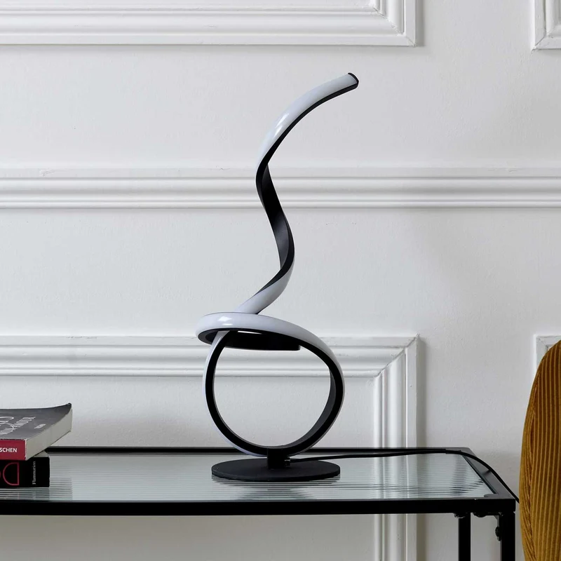 LAMPE LED DESIGN NOIR