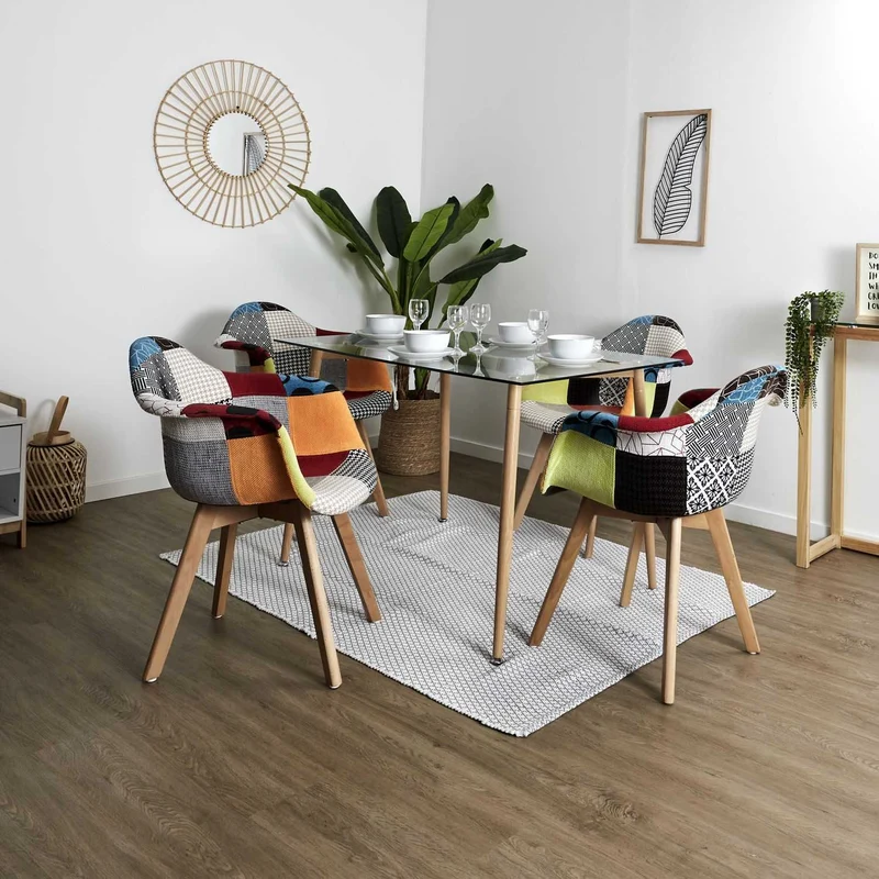 FAUTEUIL SCANDINAVE PATCHWORK