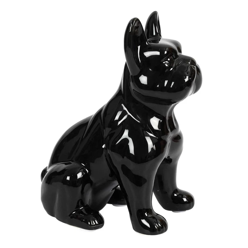 BULLDOG CERAMIQUE NOIR 20CM