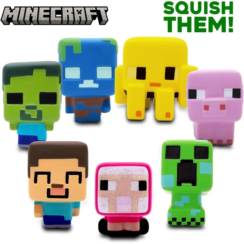 Minecraft SquishMe Surprise Squishy Toy, 1 Count