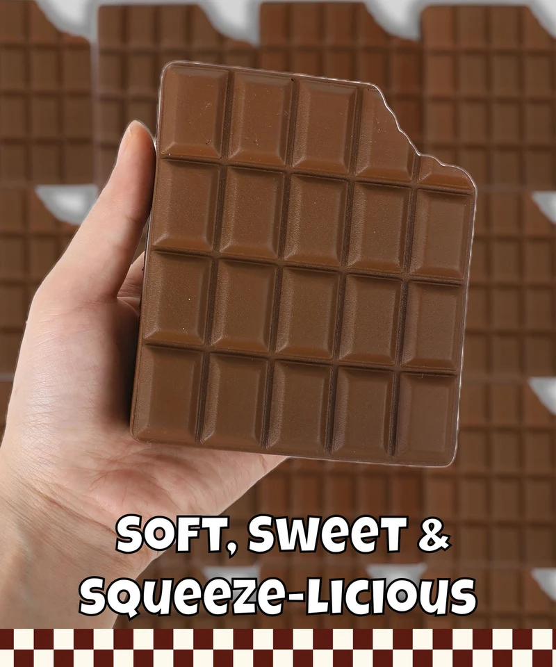 Grabie Ultimate Chocolate Chunky Bar Stress Relief Squishy Toy