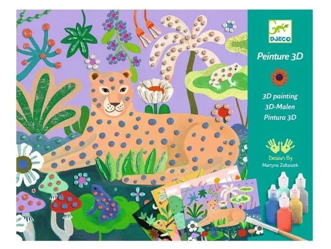 Peinture 3D Forêt tropicale - Djeco