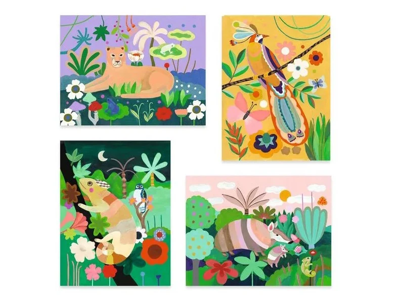 Peinture 3D Forêt tropicale - Djeco