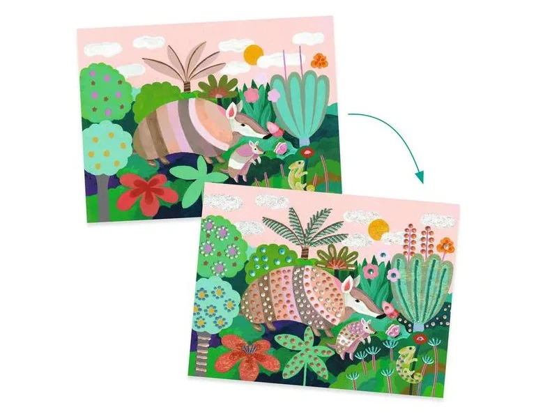 Peinture 3D Forêt tropicale - Djeco