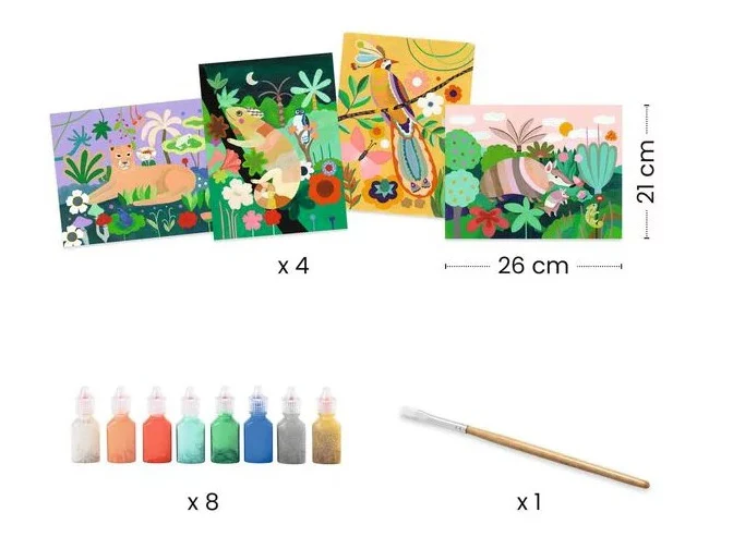 Peinture 3D Forêt tropicale - Djeco