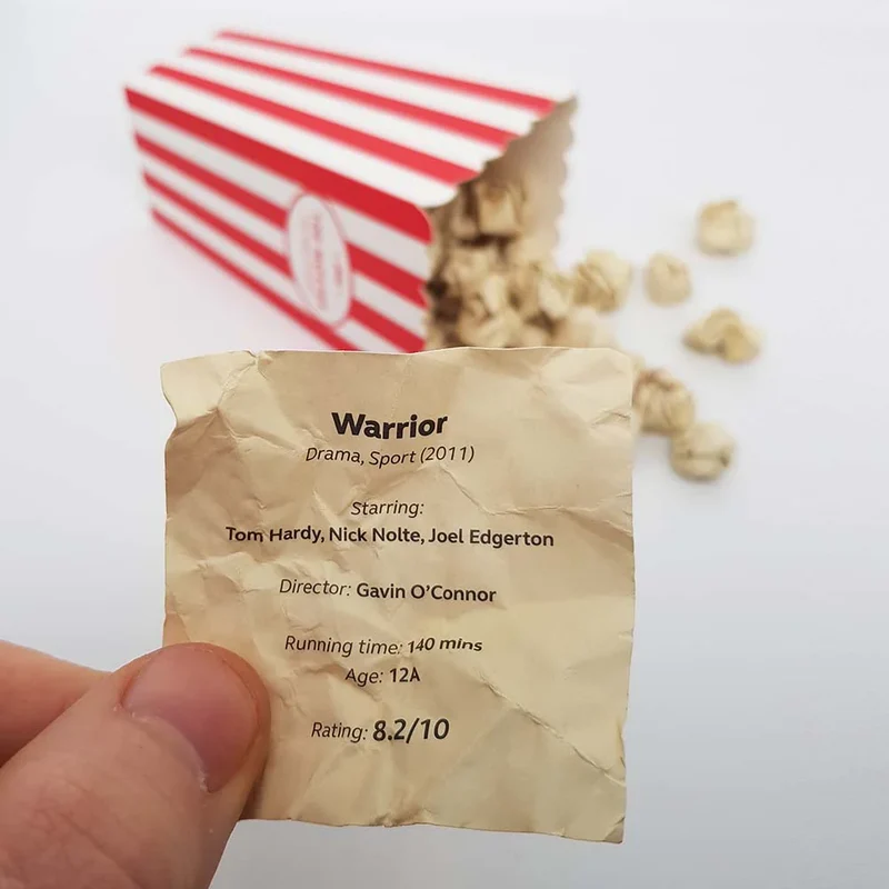 Movie Popcorn Bucket List--