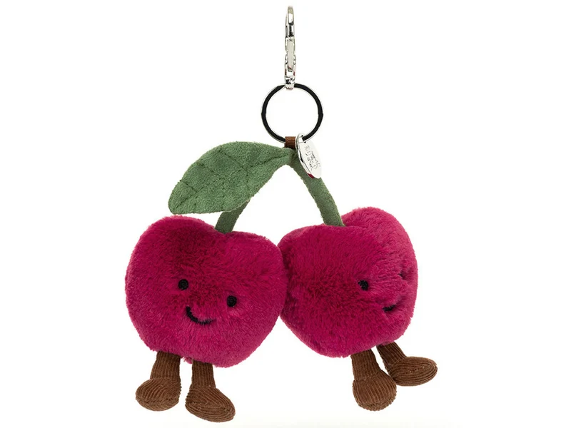Peluche Amuseables Porte-clés cerises - Cherries Bag Charm - Jellycat