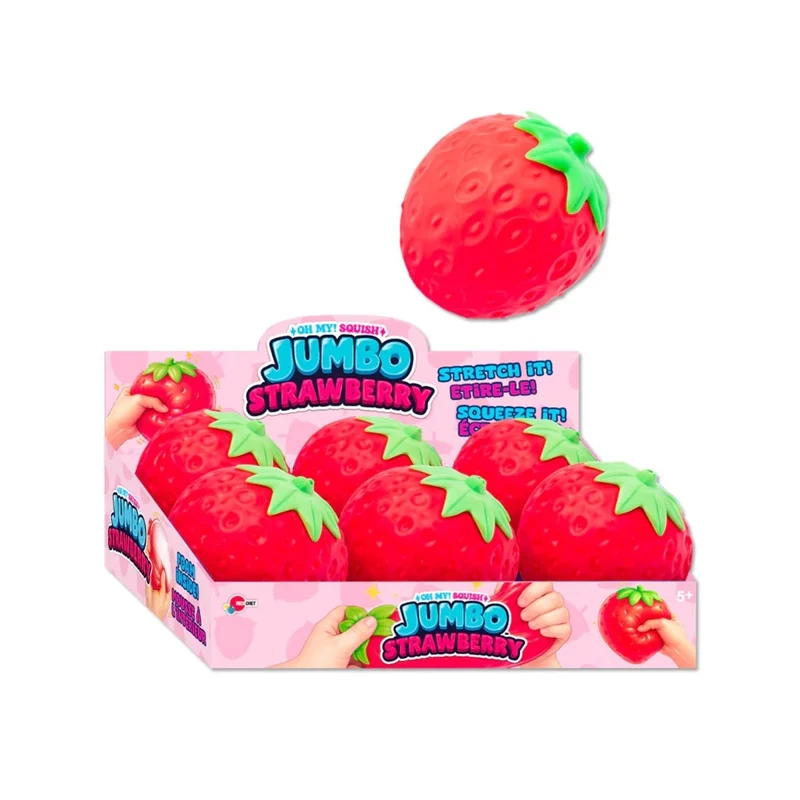 Oh My Squish Jumbo Strawberry Squishy Toy, 1 Count